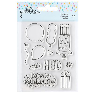Pebbles All  The Cake Mini Stamp Set-11/Pkg Image 1