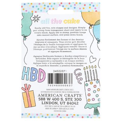 Pebbles All  The Cake Mini Stamp Set-11/Pkg Image 1
