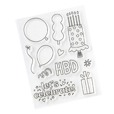 Pebbles All  The Cake Mini Stamp Set-11/Pkg Image 2