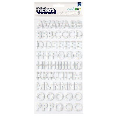 Pebbles Cool Boy Thickers Stickers 143/Pkg-Alpha Image 1