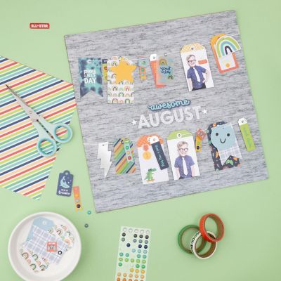 Pebbles Cool Boy Washi Tape-8/Pkg Image 3