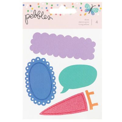 Pebbles Cool Girl Metal Die Set-4/Pkg Image 1