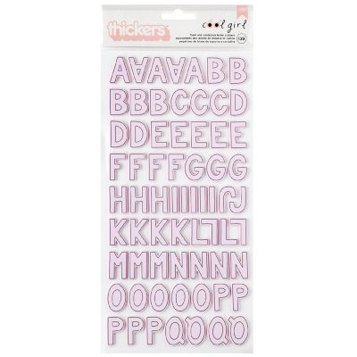 Pebbles Cool Girl Thickers Stickers 139/Pkg-Alpha Image 1