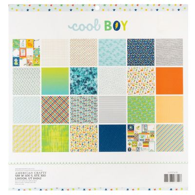 Pebbles Double-Sided Paper Pad 12"X12" 24/Pkg-Cool Boy Image 2