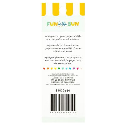 Pebbles Fun In The Sun Enamel Dots-60/Pkg Image 1