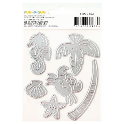 Pebbles Fun In The Sun Metal Die Set-6/Pkg Image 1