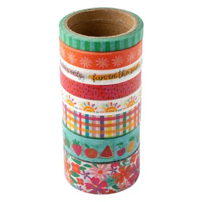 Pebbles Fun In The Sun Washi Tape-8/Pkg Image 2