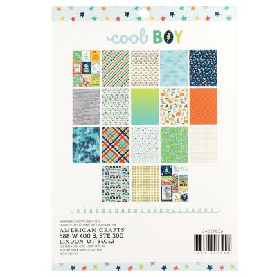 Pebbles Single-Sided Paper Pad 6"X8" 36/Pkg-Cool Boy Image 2