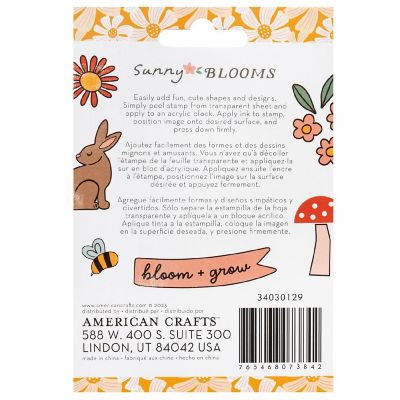 Pebbles Sunny Bloom Clear Stamps-11/Pkg Image 1