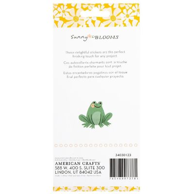 Pebbles Sunny Bloom Puffy Stickers 148/Pkg-Alpha Image 1