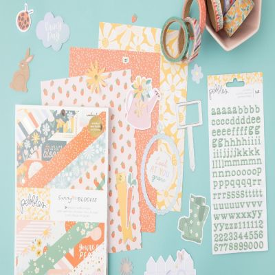 Pebbles Sunny Bloom Puffy Stickers 148/Pkg-Alpha Image 2