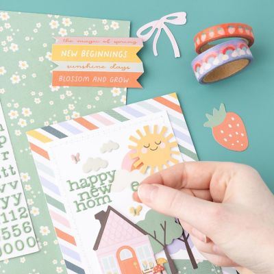 Pebbles Sunny Bloom Puffy Stickers 148/Pkg-Alpha Image 3