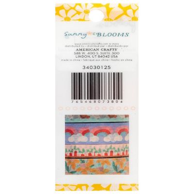 Pebbles Sunny Bloom Washi Tape-8/Pkg Image 1