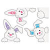 Peeking Easter Bunnies Window Clings - 4 Pc. Image 1