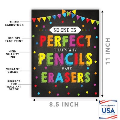 Pencils Have Erasers for Reason 8.5x11in Image 1