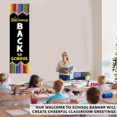 Pencils Vertical Welcome - 13 x 48 Inch Image 3