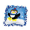 Penguin with Hat &amp; Scarf Fleece Tied Pillow Craft Kit - Makes 6 Image 1