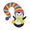 Penguin with Hat Doorknob Hanger Craft Kit - Makes 12 Image 1