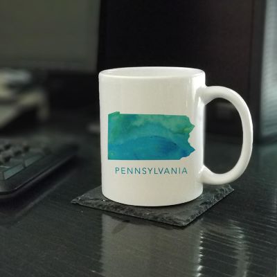 Pennsylvania Aqua Blue Water Mug Image 1