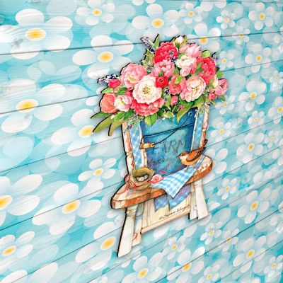 Peonies Bouquet Easter Door Decor By Susan Winget Image 3