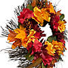 Peony and Mum Artificial Spring Floral Wreath  24" Image 2