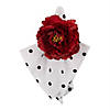 Peony Napkin Ring (Set Of 4) Deep Red Image 1