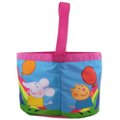 Peppa Pig Girls Collapsible Nylon Bucket Toy Storage Gift Tote Bag (One Size, Multicolor) Image 3