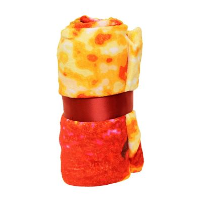Pepperoni Pizza Round Throw Blanket Image 1