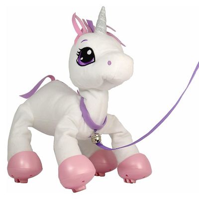 Peppy Pets Walking Unicorn White No Batteries Required Bouncing Pet Interactive Mighty Mojo Image 1