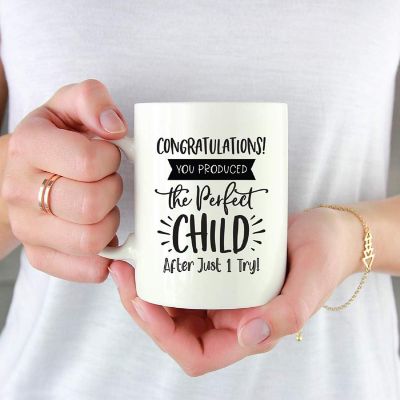 Perfect Child After 1 Try Ceramic Mug Image 1