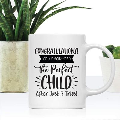 Perfect Child After 3 Tries Ceramic Mug Image 1