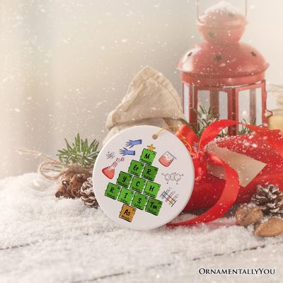 Periodic Table Scientist Christmas Ornament Image 3