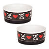 Pet Bowl Bad To The Bone Small 4.25Dx2H (Set Of 2) Image 1