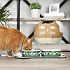 Pet Bowl Cats Meow Hunter Green Large 7.5Dx2.4H (Set Of 2) Image 2