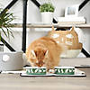 Pet Bowl Cats Meow Hunter Green Medium 6Dx2H (Set Of 2) Image 2
