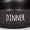 Pet Bowl Dinner And Drinks Black Large (Set Of 2) Image 2
