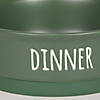 Pet Bowl Dinner And Drinks Hunter Green Medium (Set Of 2) Image 2