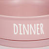 Pet Bowl Dinner And Drinks Pale Mauve Small (Set Of 2) Image 2