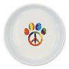 Pet Bowl Peace Paw, Large 7.5Dx2.4H (Set Of 2) Image 1