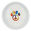 Pet Bowl Peace Paw, Medium 6Dx2H (Set Of 2) Image 1