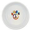 Pet Bowl Peace Paw, Small 4.25Dx2H (Set Of 2) Image 1