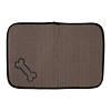 Pet Mat Red Stripe Embroidered Bone Image 2