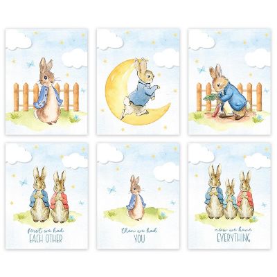 Peter Rabbit Watercolor Blue First We Image 1