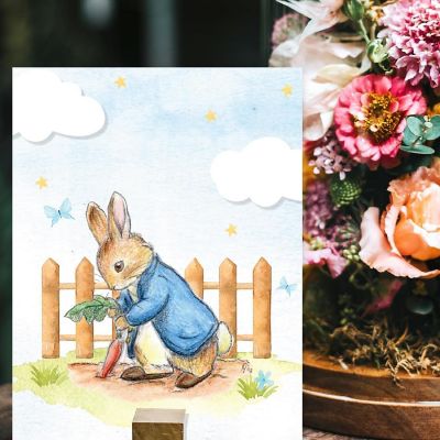 Peter Rabbit Watercolor Blue First We Image 1