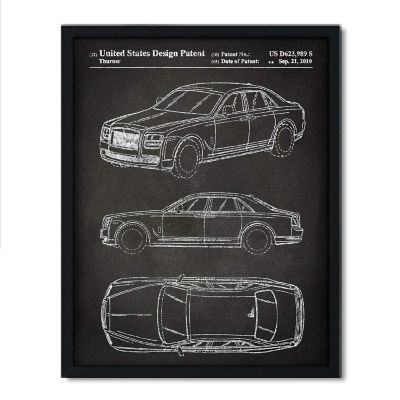 Phantom Car Patent Wall Art 8.5x11in Image 1