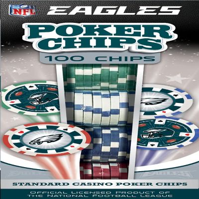 Philadelphia Eagles 100 Piece Poker Chips Image 1