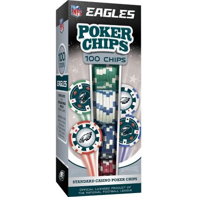 Philadelphia Eagles 100 Piece Poker Chips Image 1