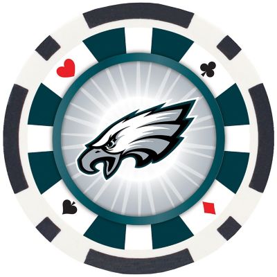 Philadelphia Eagles 100 Piece Poker Chips Image 2