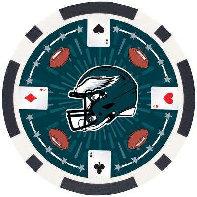 Philadelphia Eagles 100 Piece Poker Chips Image 3