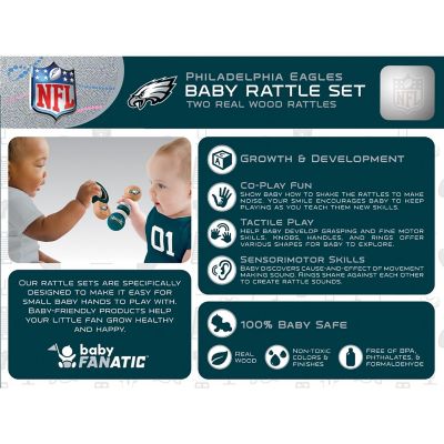 Philadelphia Eagles - Baby Rattles 2-Pack Image 3